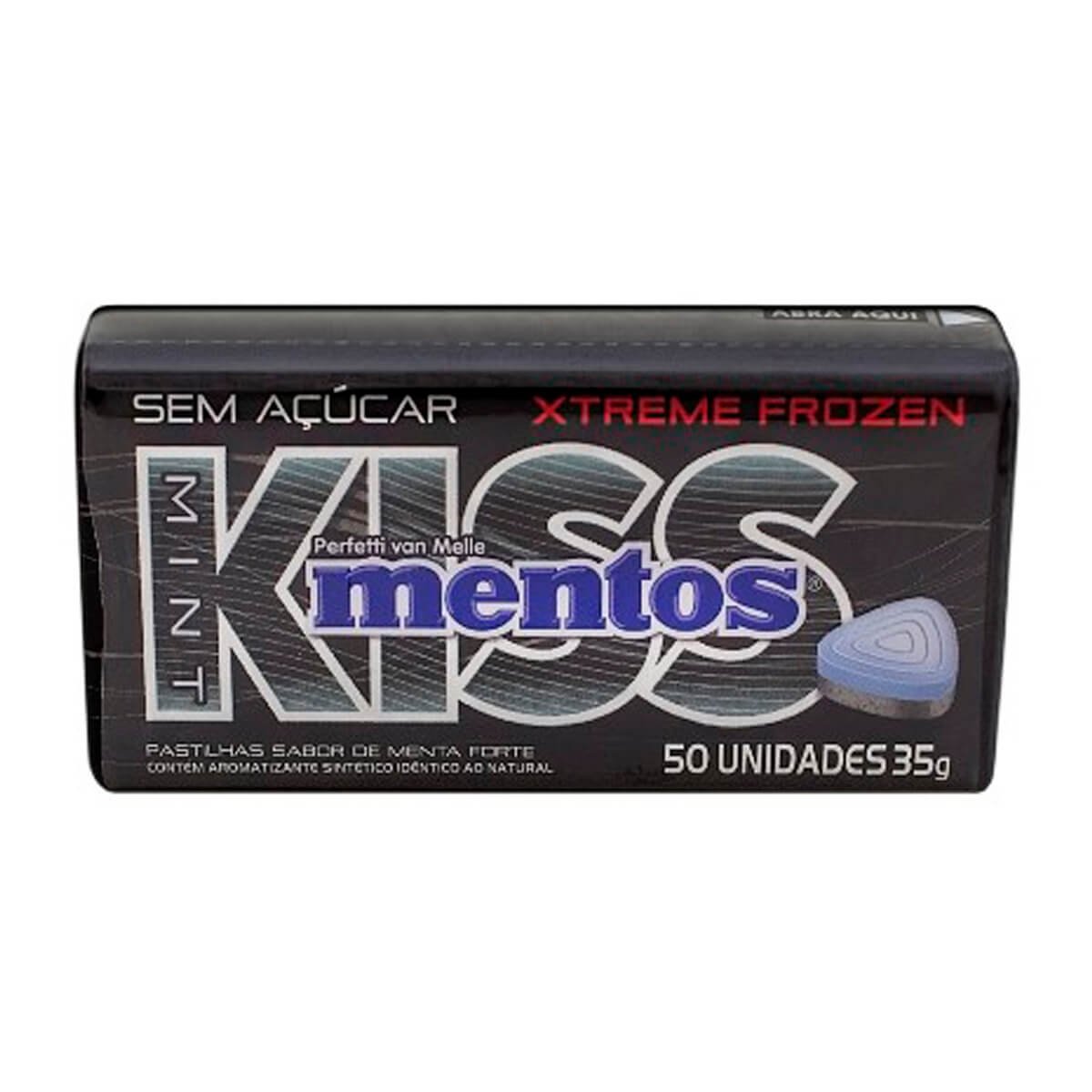MENTOS LATA KISS MENTA FORTE 35G