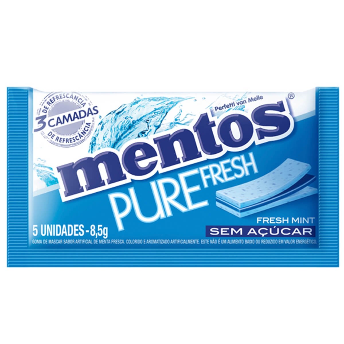 Chiclete sem Açucar Mint 8,5g - MENTOS