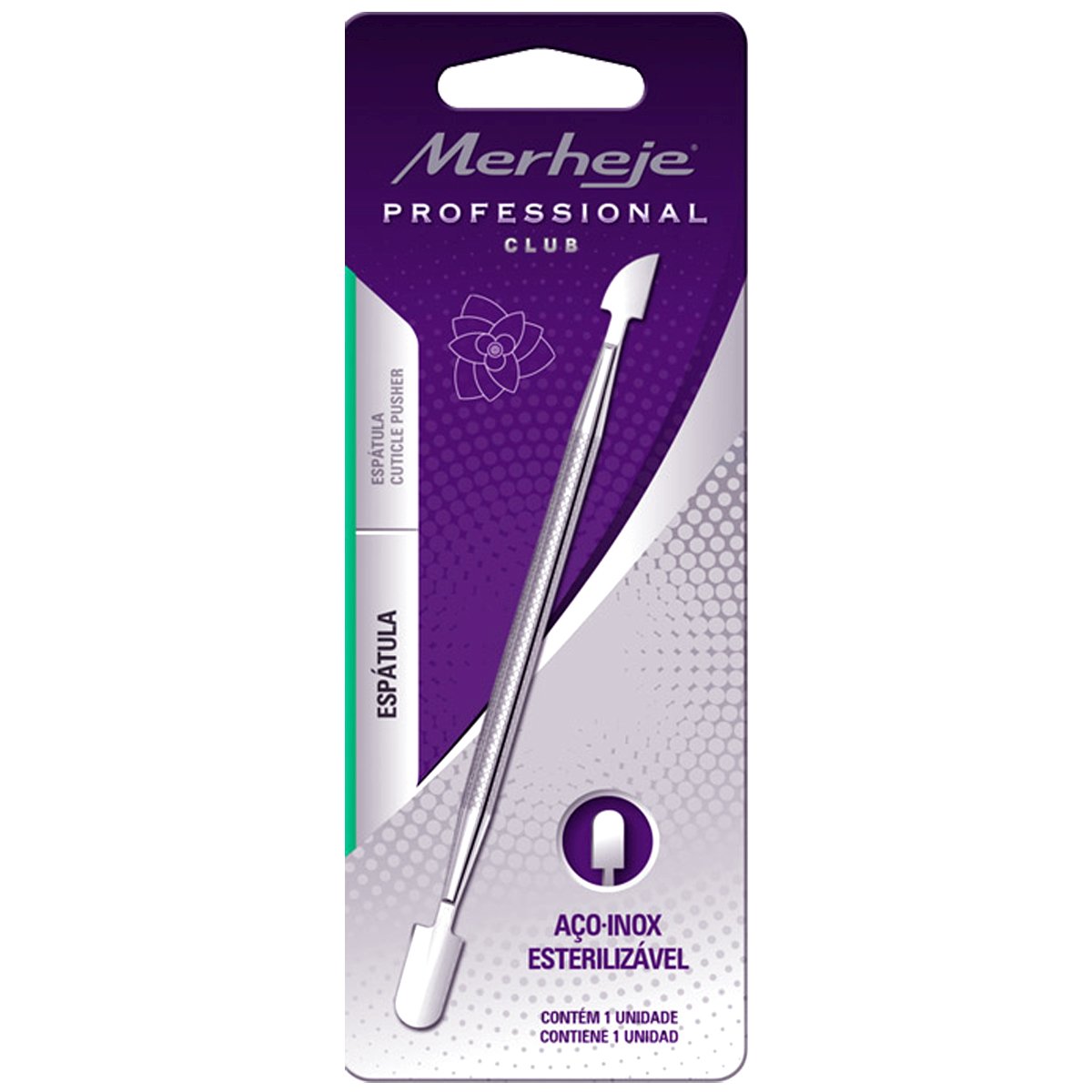 Espátula Inox Profissional para Unhas - MERHEJE
