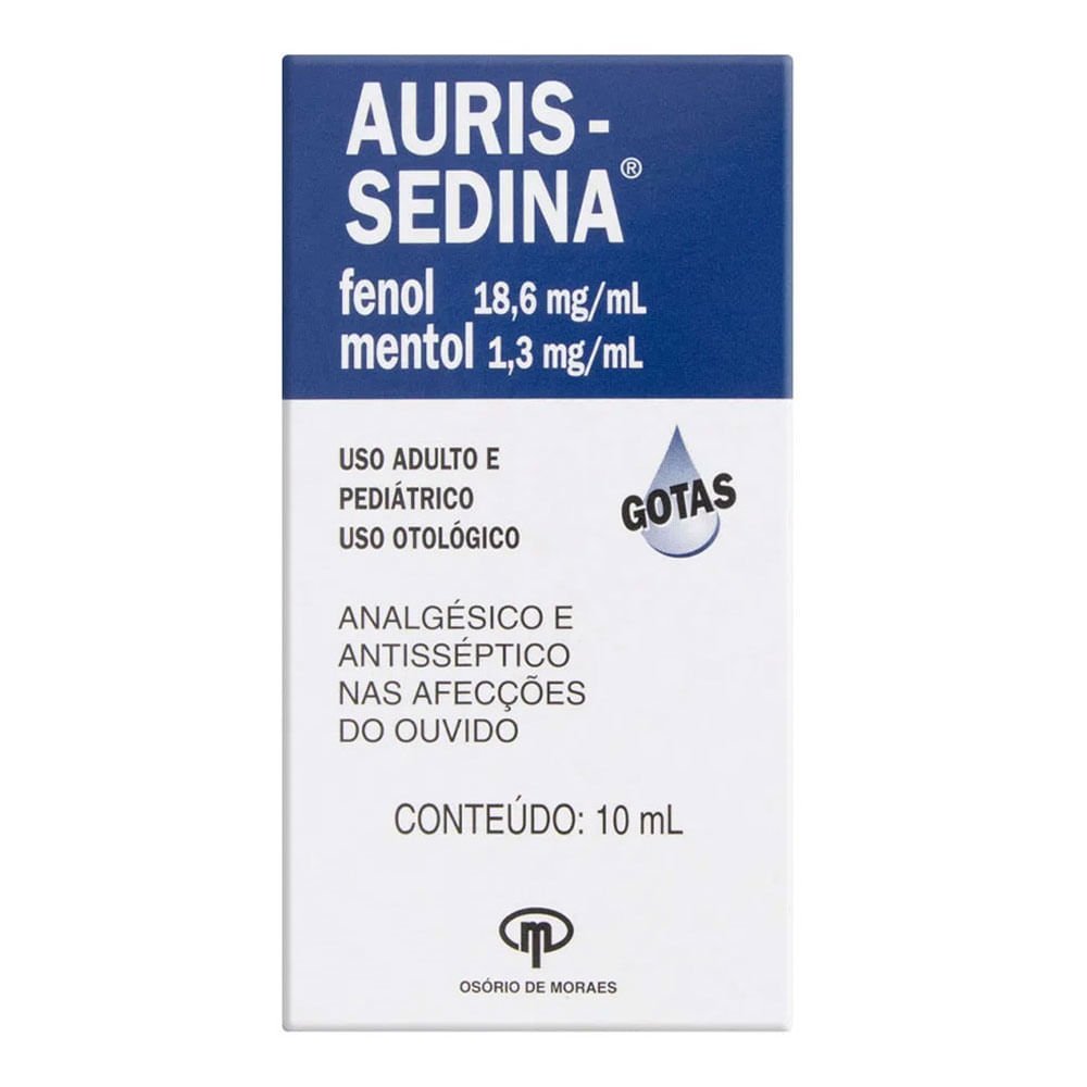 Auris-sedina Solução Gotas 10ml - OSORIO DE MORAES