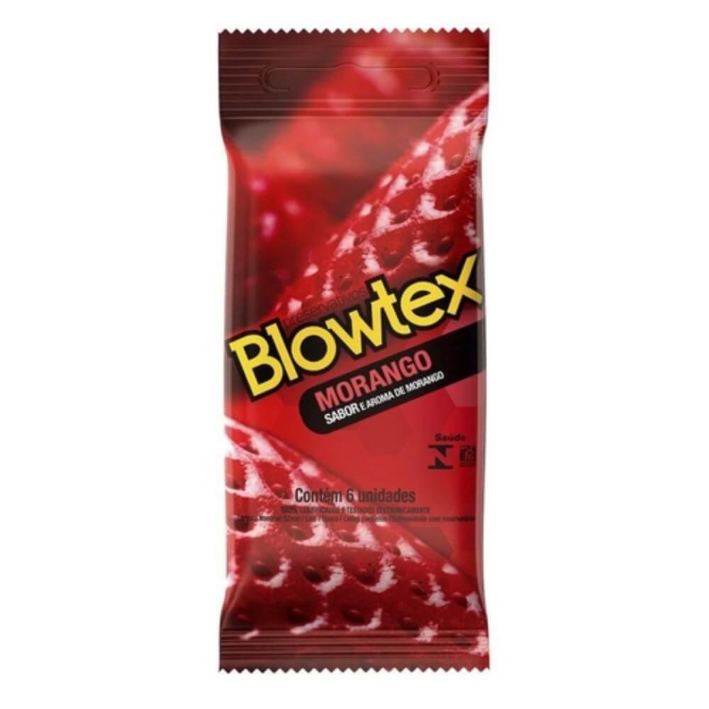 Preservativo Blowtex Morango Embalagem 6 Un