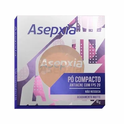Pó Compacto Asepxia Antiacne Cor Marfim FPS20 10g - ASEPXIA