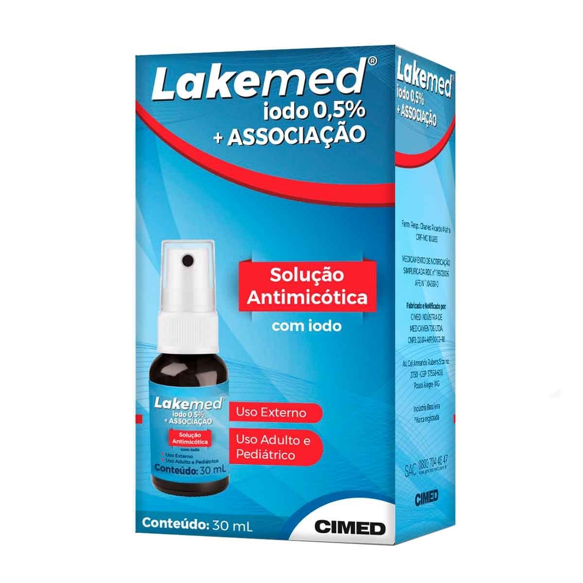 Antimicótico Lakemed Solução Tópica Spray 30ml