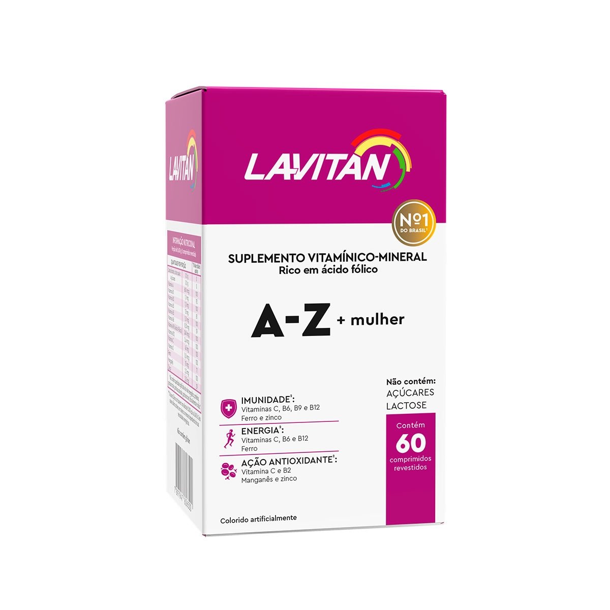 Suplemento Lavitan A-Z + Mulher 60 Comprimidos Revestidos