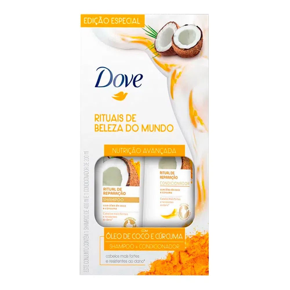 Kit Dove Ritual de Reparação Shampoo400ml+Condicionador200ml