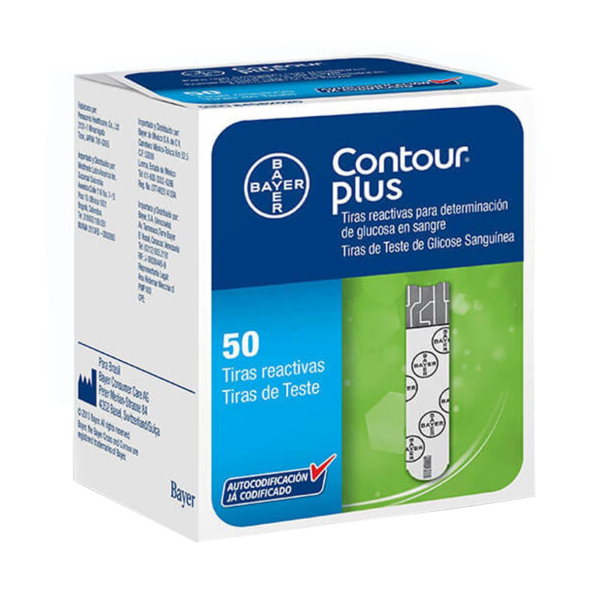 Tiras Reagente Teste Contour Plus 50UN