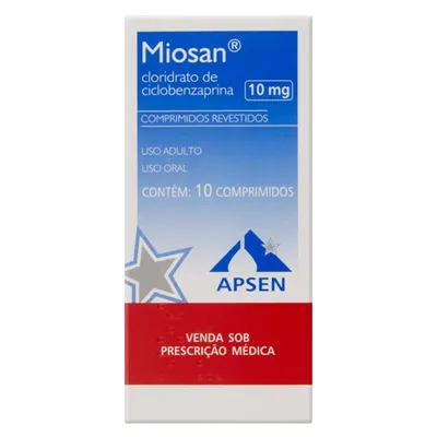 Miosan 10Mg Apsen Caixa Com 10 Comprimidos