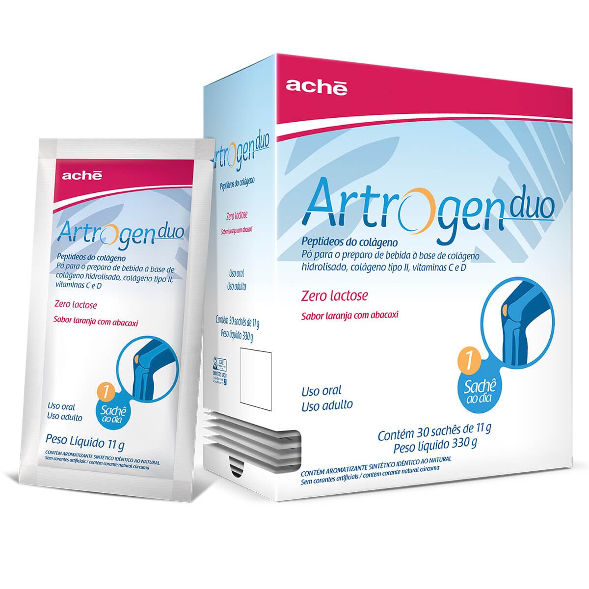 Colágeno Artrogen Duo 30 Sachês - ACHE