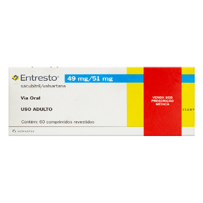 Entresto 49Mg+51Mg Novartis 60 Comprimidos