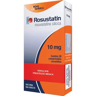 Rosuvastatina Cálcica 10mg 30 Comprimidos Nova Química