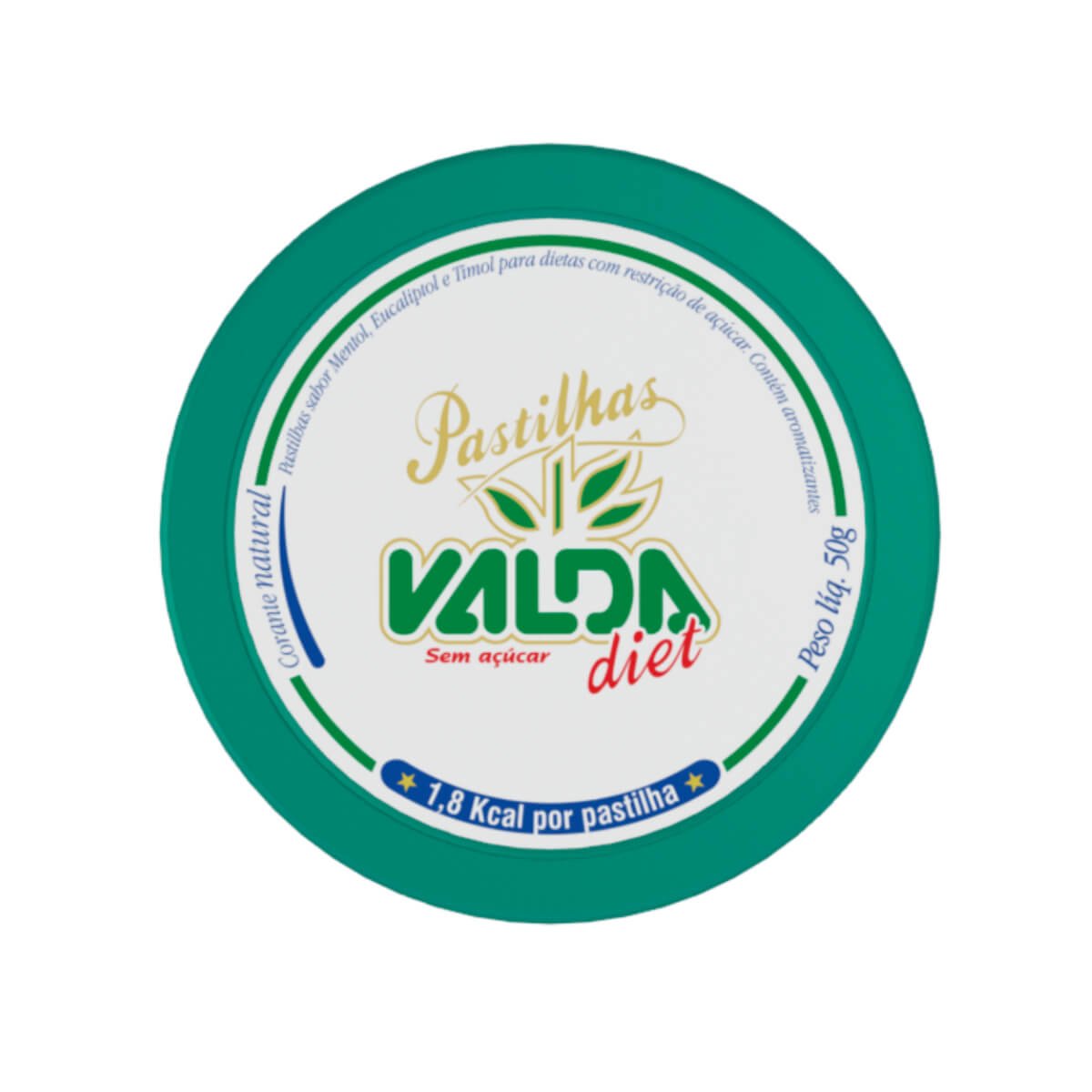 Pastilha Valda Lata Clássica Diet 50g