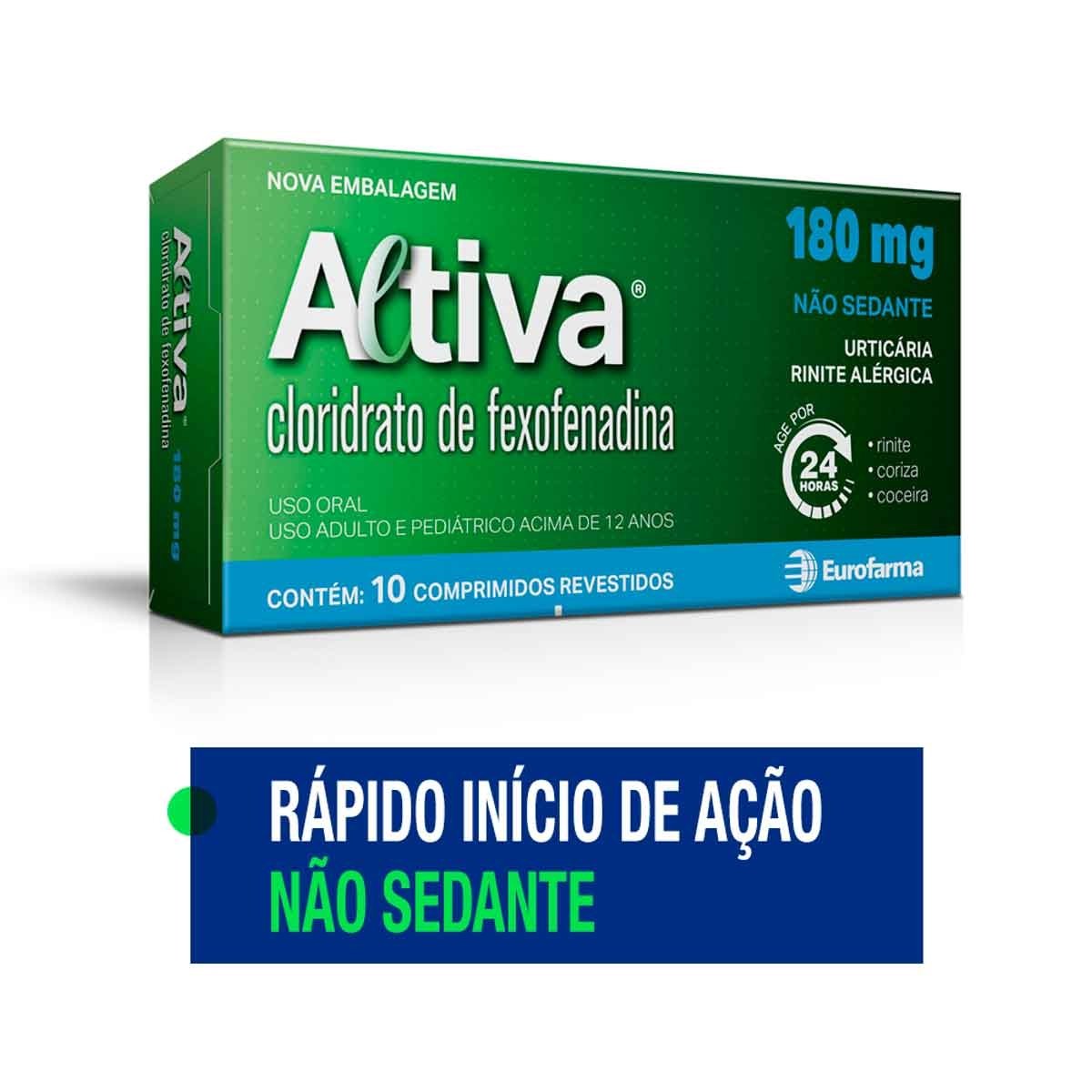Altiva 180Mg Eurofarma Com 10 Comprimidos