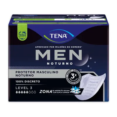 ABSORVENTE TENA MEN NOTURNO LEVEL 3 8UN