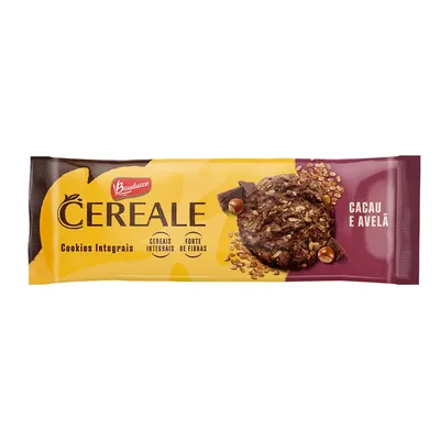 Biscoito BAUDUCCO Cookies Integrais Cacau e Avelã 80g
