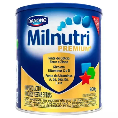 Leite Em Pó Milnutri Soja Embalagem 800G