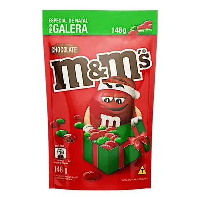 CHOCOLATE M&MS POUSH NATAL AO LEITE 148G