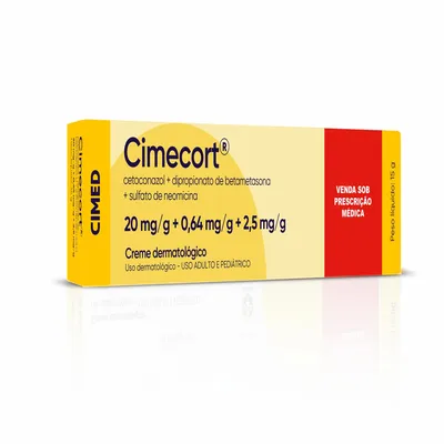 Cimecort Cimed Caixa 15g Creme