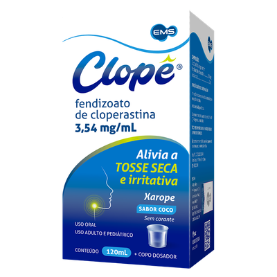 Clope 3,54Mg/Ml Xarope Ems Caixa Com 120Ml