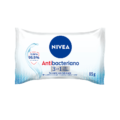 Sabonete Barra Antibacteriano Nivea Flow Pack 85g