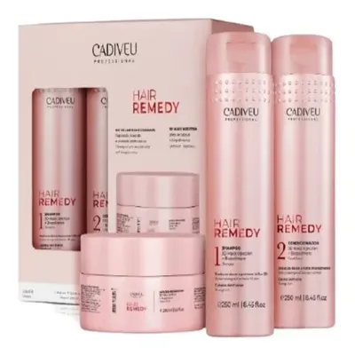 Kit Cadiveu Remedy Shampoo+Condicionador+Mascara