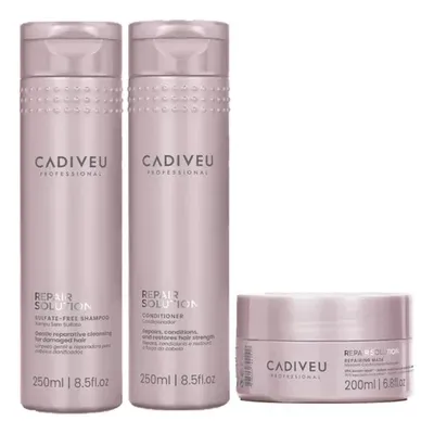 Kit Cadiveu Prof Repair Solution Shampoo+Condicionad+Mascara