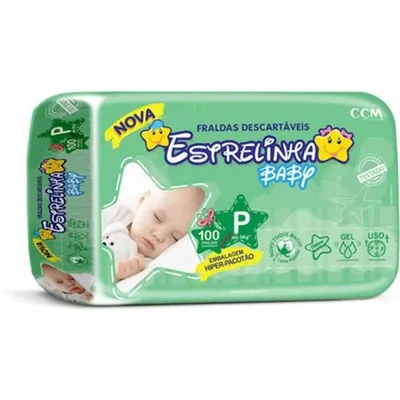 Fralda Estrelinha Hiper P 100Unidades
