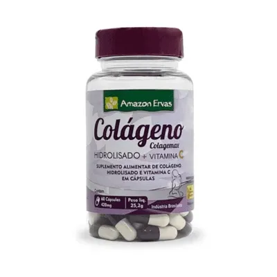 Colágeno 300Mg Amazon Ervas Com 120 Cápsulas
