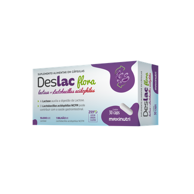 Deslac Flora Lactase + Lactobacillus 30 Cápsulas