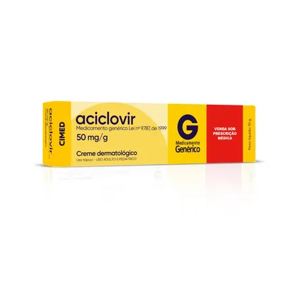 Aciclovir Creme 50mg 10g - CIMED