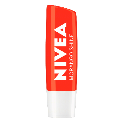 Hidratante Labial Nivea Morango Shine 4,8g - NIVEA