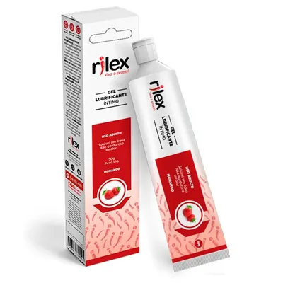 Gel Lubrificante Intimo Rilex Morango 50g
