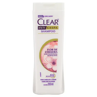 Shampoo Anticaspa Flor de Cerejeira Clear Frasco 200ml