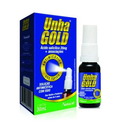 Unha Gold Solução Antimicótica Com Iodo Natulab 30Ml