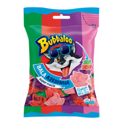 BALA BUBBALOO GATOS MIX 75G