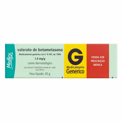 Valerato de Betametasona 1mg/g Pomada 30g - MEDLEY