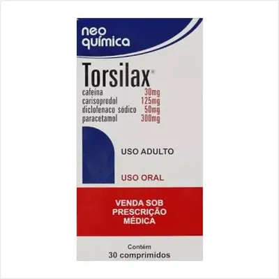 Torsilax Com 30 Comprimidos