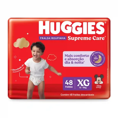 Fralda Roupinha Supreme Care Xg Huggies 48Un