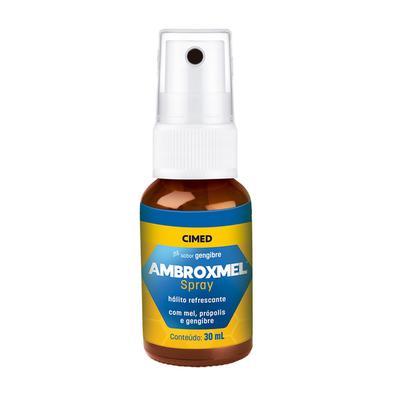 Ambroxmel Sabor Gengibre Com Própolis Mel E Cimed Spray 30Ml