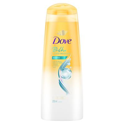 Shampoo Dove Brilho + Óleo Micelar Frasco 200ml