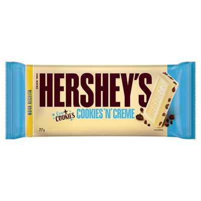 Chocolate Branco Cookies N Creme Hersheys Pacote 77G