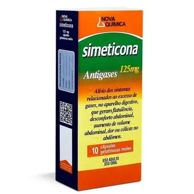 Simeticona 125Mg Nova Química Com 10 Cápsulas