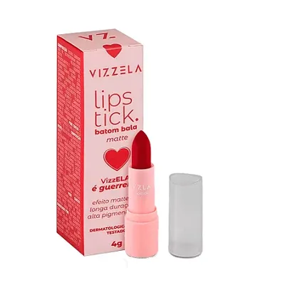 Batom Bala Cor 04 - Guerreira - Vizzela 4g