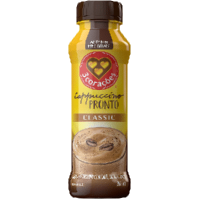 Bebida Láctea Uht Cappuccino Chocolate 3 Corações 260Ml