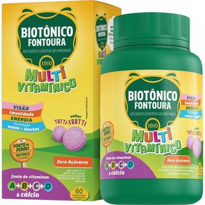 Biotônico Fontoura Tutti Frut Infantil 60 Comprimidos