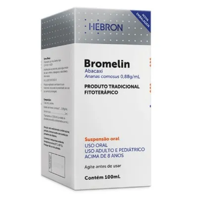 Bromelin 0,88g/ml suspensão100ml - HEBRON