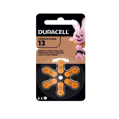 Pilha para Aparelho Auditivo 312 6 unidades - DURACELL