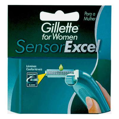 Carga Barbear Gillette Sensor Women Excel C/3Unidades