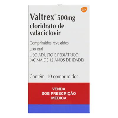 Valtrex 500MG Com 10 Comprimidos