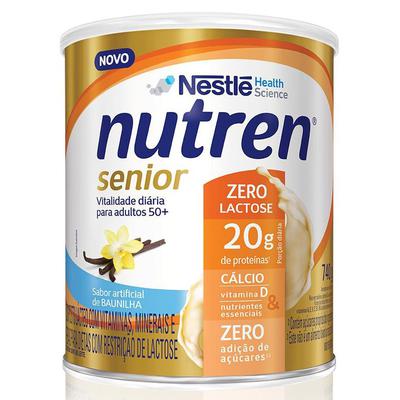 Composto Lácteo Baunilha Zero Lactose Nutren Senior 740g