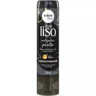 Condicionador Meu Liso Matizador Preto Salon Line 300Ml